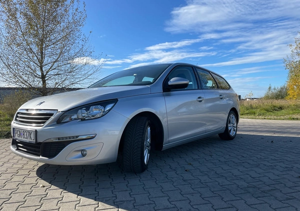 Peugeot 308 cena 40900 przebieg: 124500, rok produkcji 2017 z Poznań małe 191